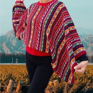 Colorful Patterned Women's Sweater